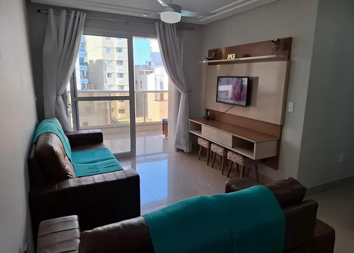 Edf Gil Nogueira - Praia Do Morro - Guarapari - Es - Brasil - 4º Andar Tela Protecao - Frente Sol Manha - 02 Quartos Com Split - Wifi - Varanda Gourmet Com Churrasqueira - 02 Elevadores - 01 Vaga - Piscina - Sauna - Portaria 24 Hrs - 50M Da Praia Do